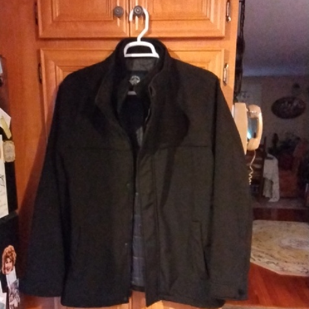 Dockers Men's Black Military Jacket